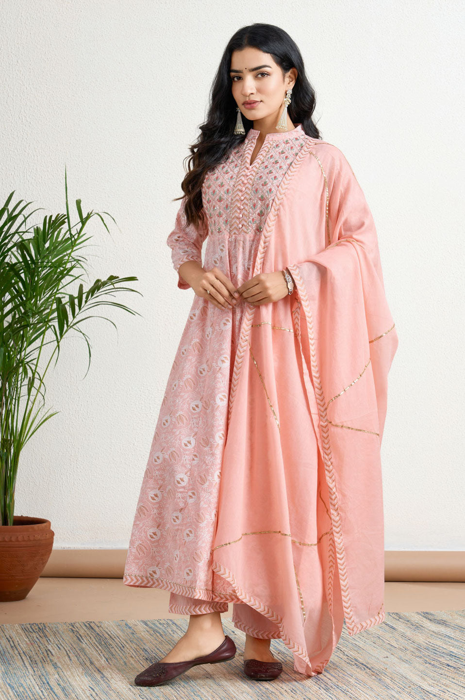 Printed anarkali Suit set