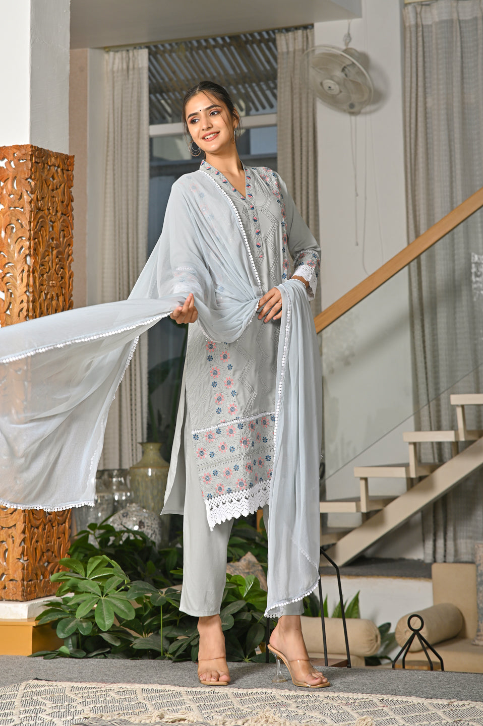 Rhapsody Grey Suit Set