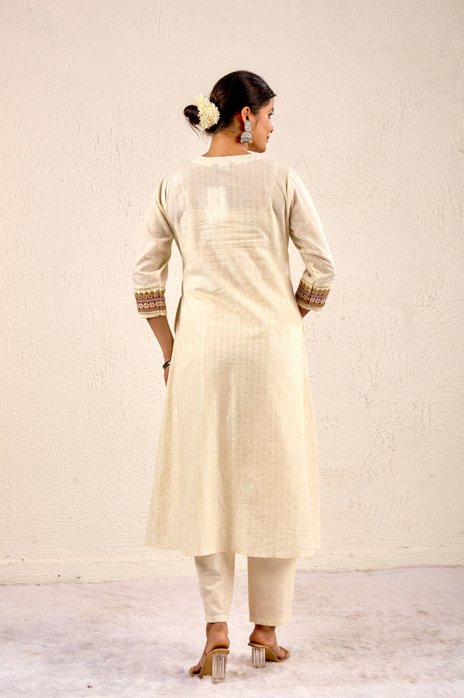 Ivory Grace Embroidered Kurta Set