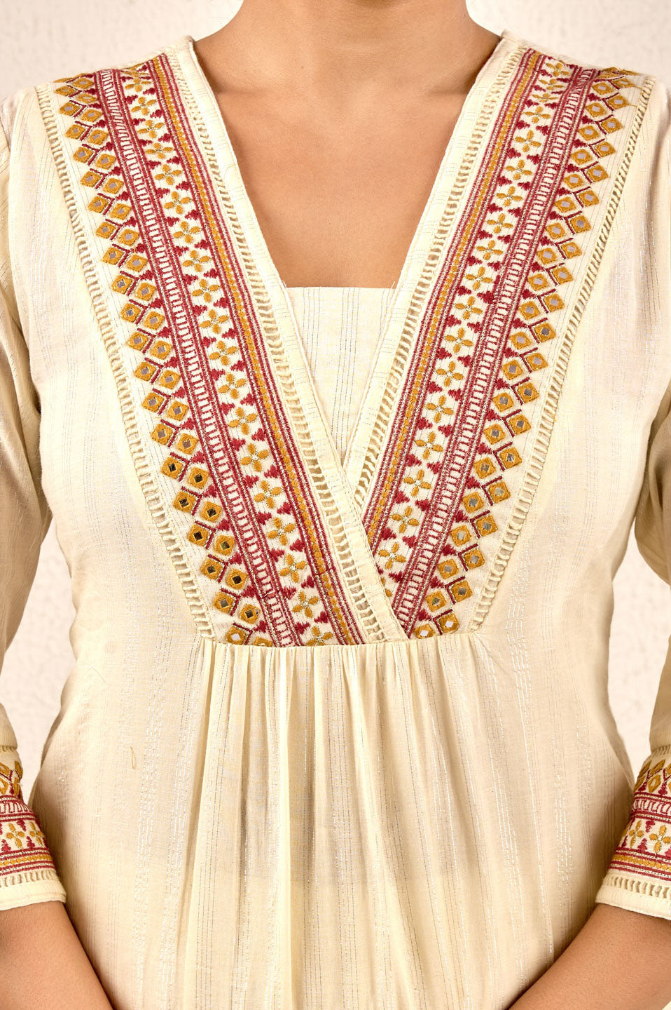 Ivory Grace Embroidered Kurta Set