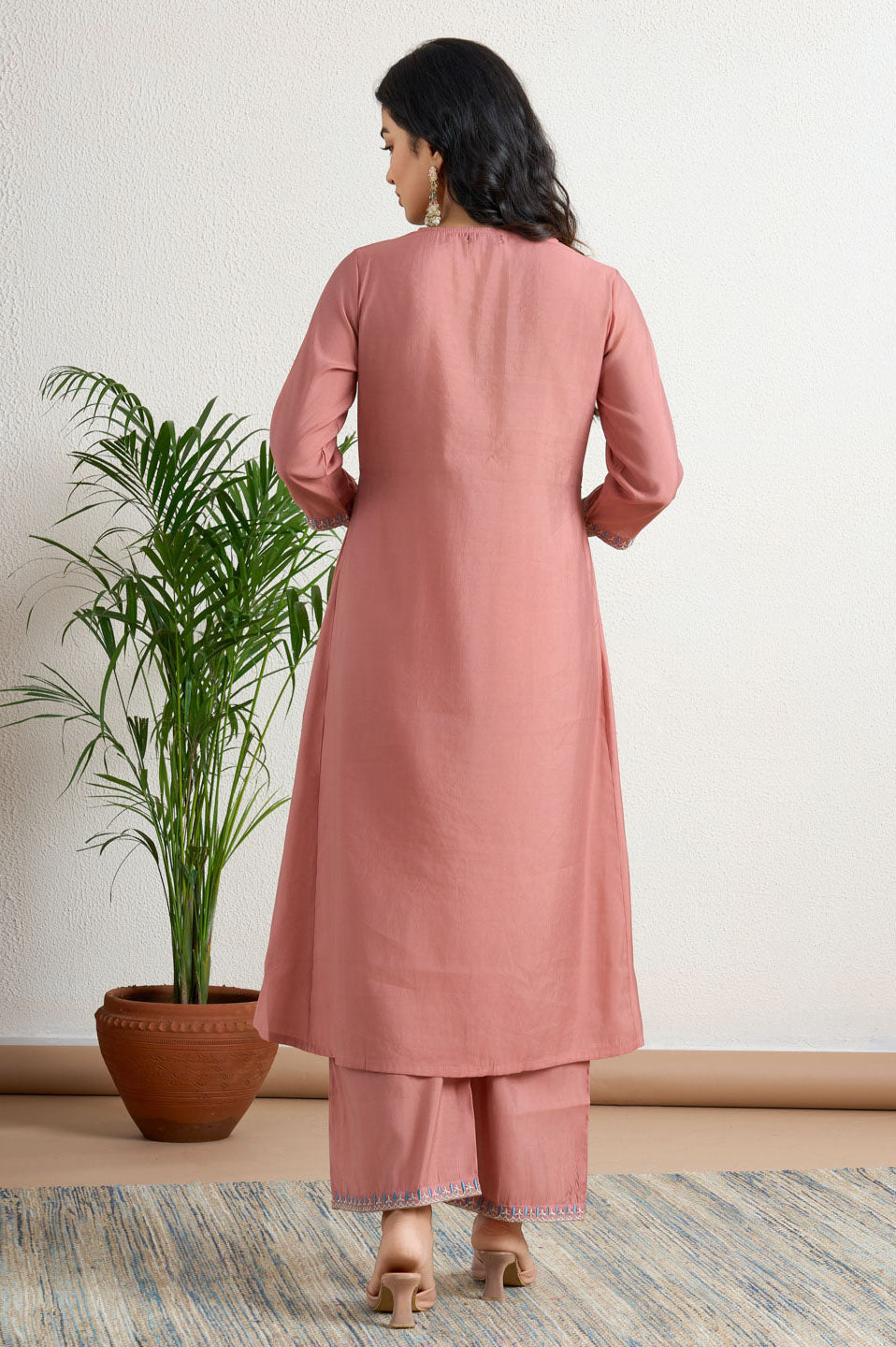 Berry bliss embroidery suit set