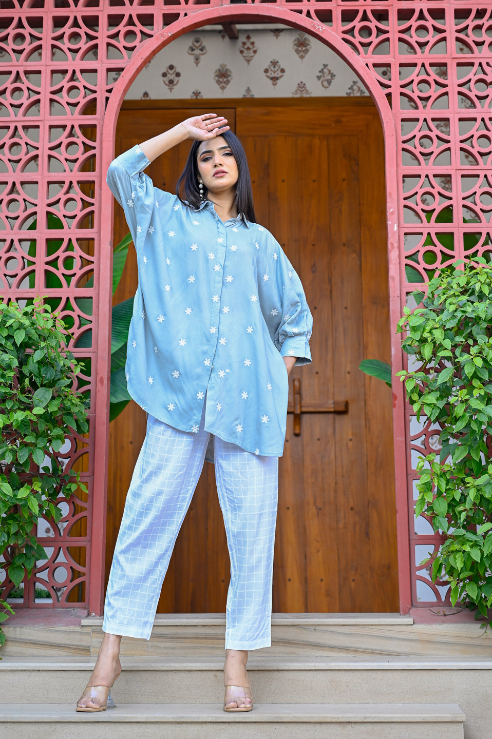 Trendyol Floral Embrodired Shirt