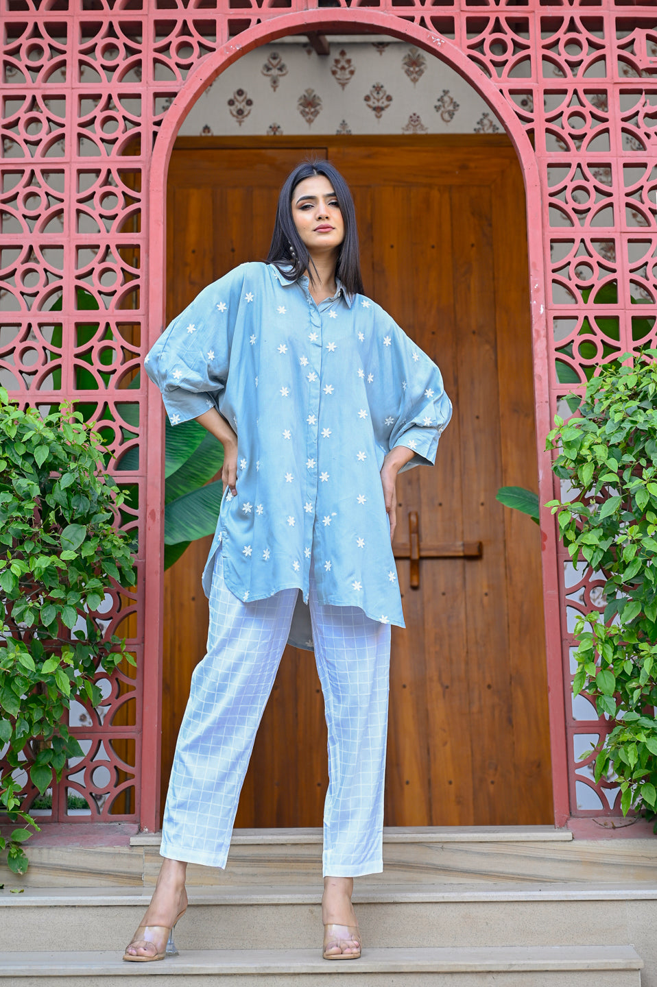 Trendyol Floral Embrodired Shirt