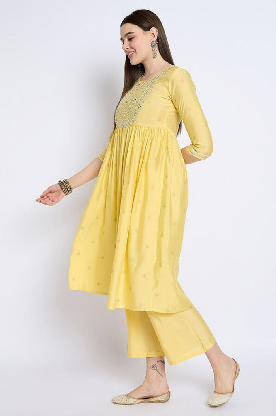 SUNSHINE EMBROIDERED KURTA SET