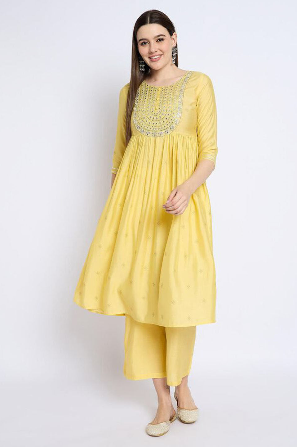 SUNSHINE EMBROIDERED KURTA SET