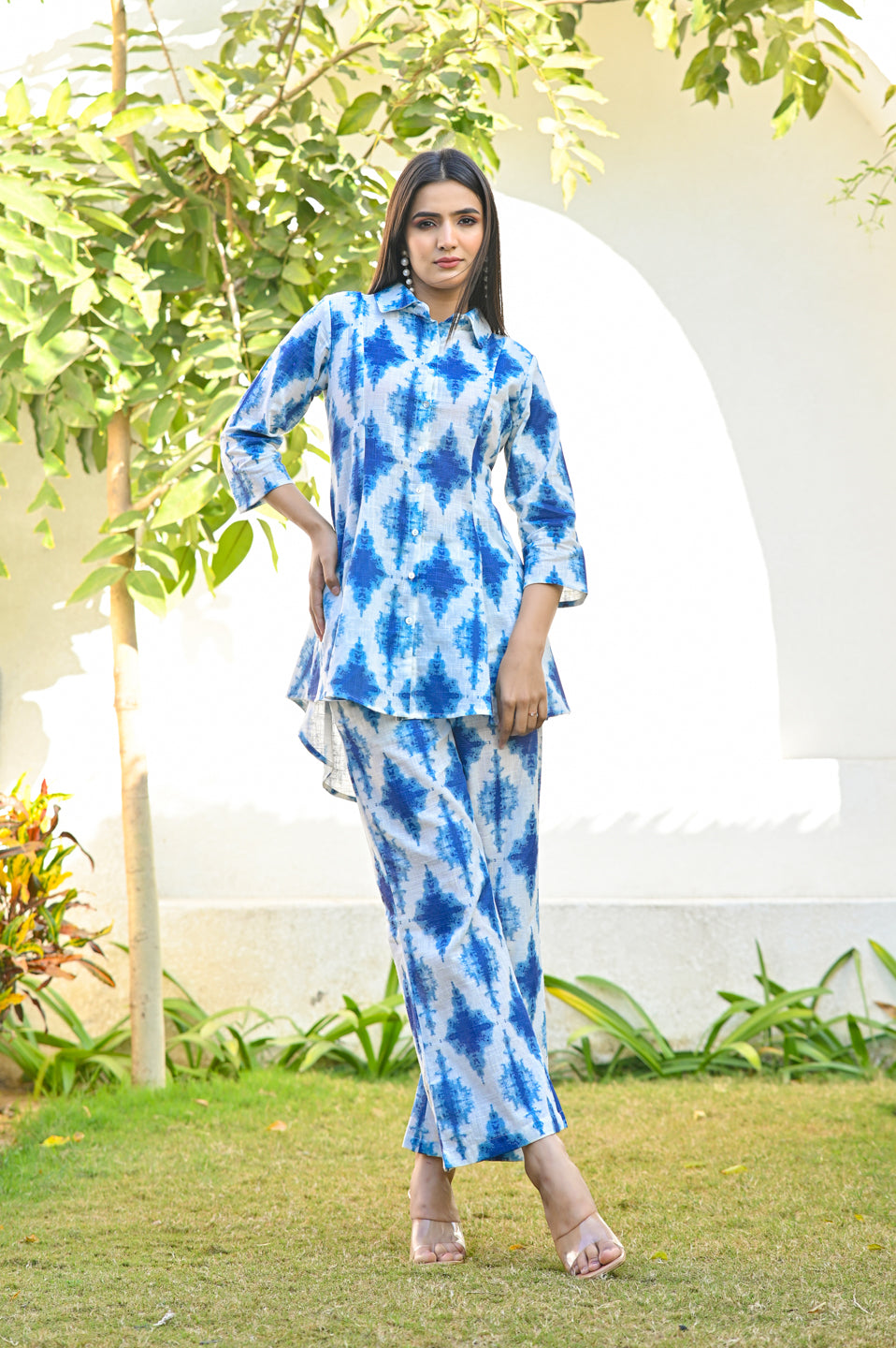 Blue & Ikat Co-ord set