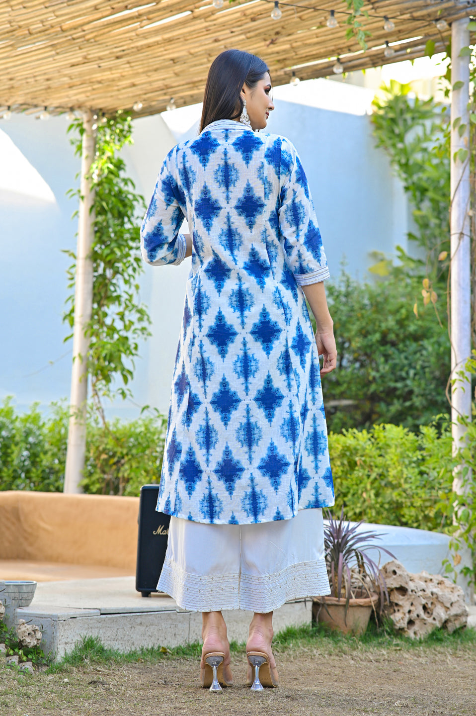 Blue Tie-Dye Delight Kurta