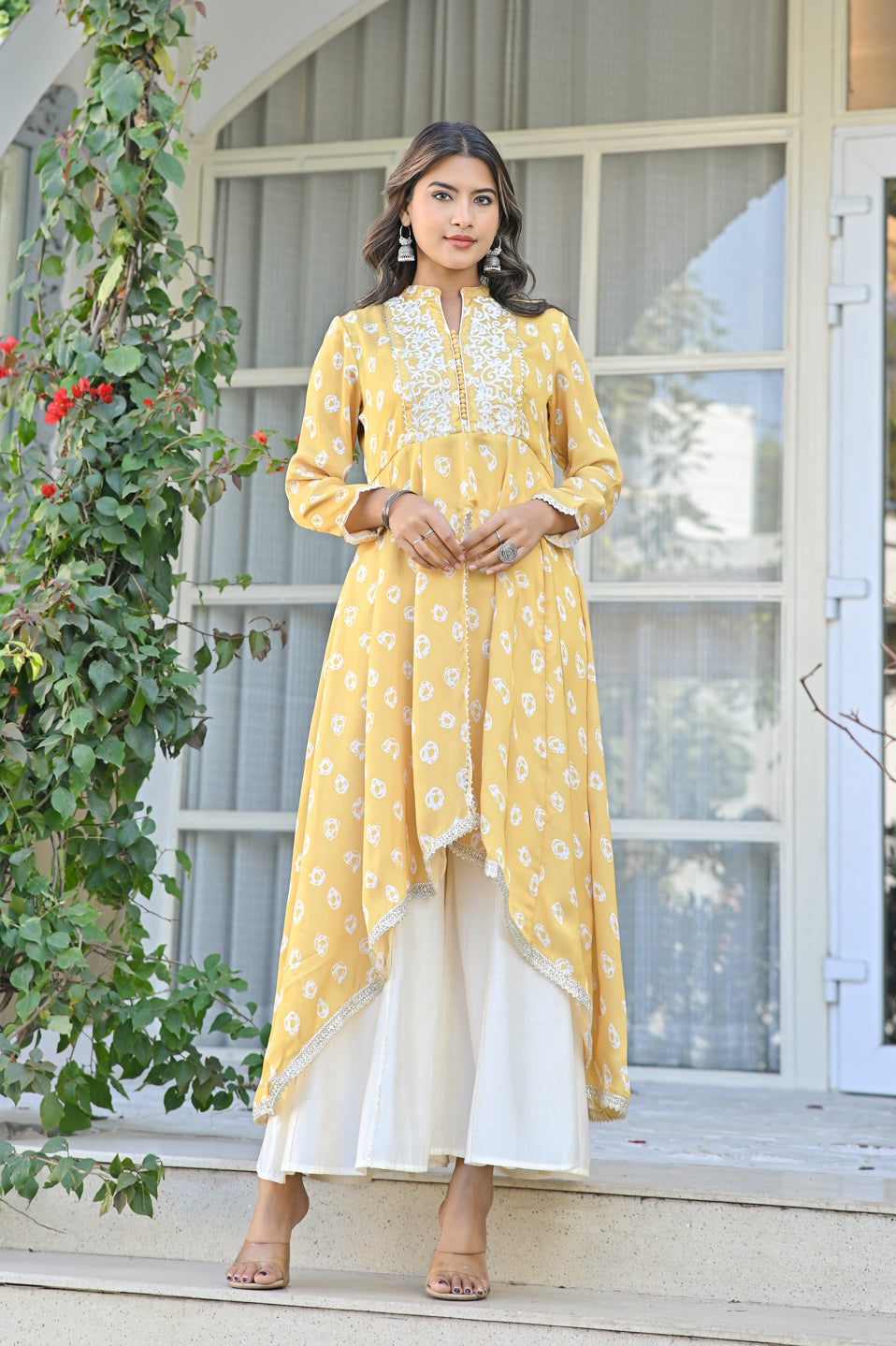 Radiant Mustard Satin Suit
