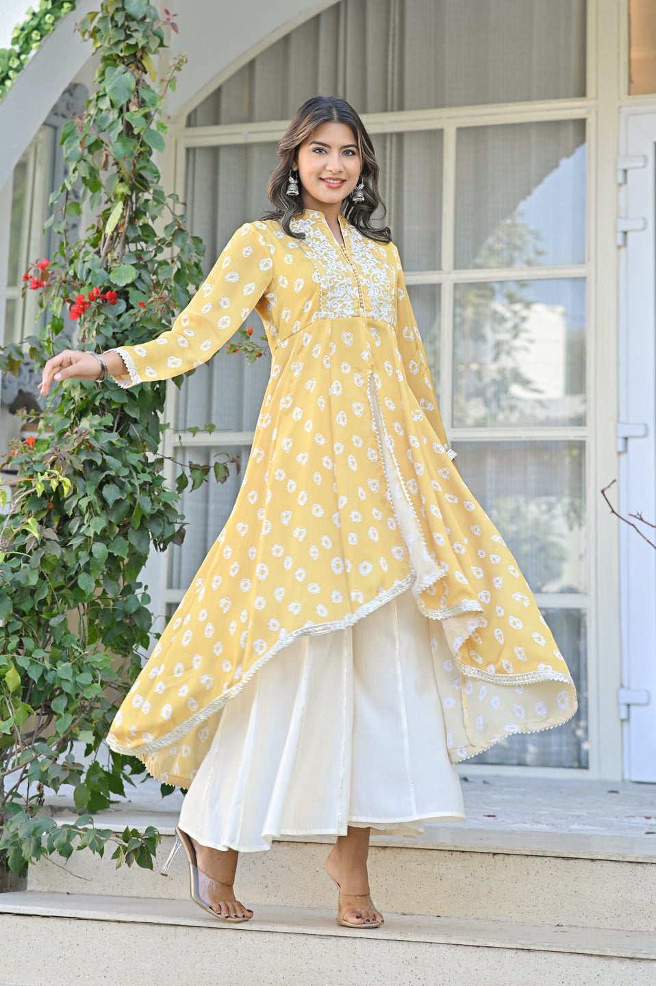 Radiant Mustard Satin Suit