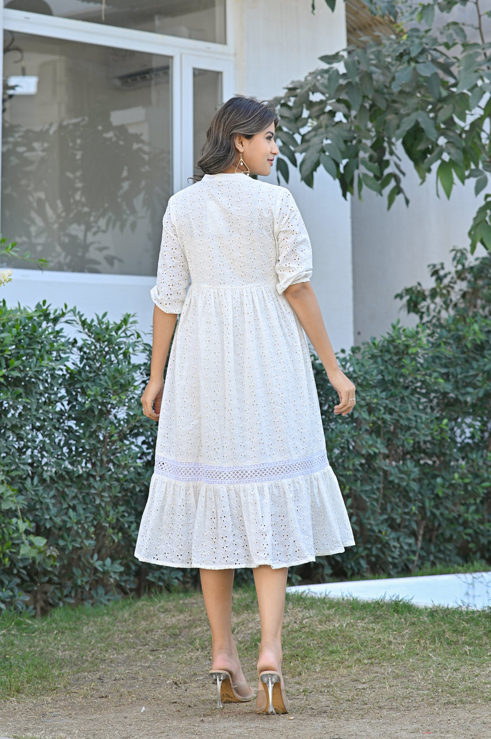 Tiered Ruffle Hem Dress
