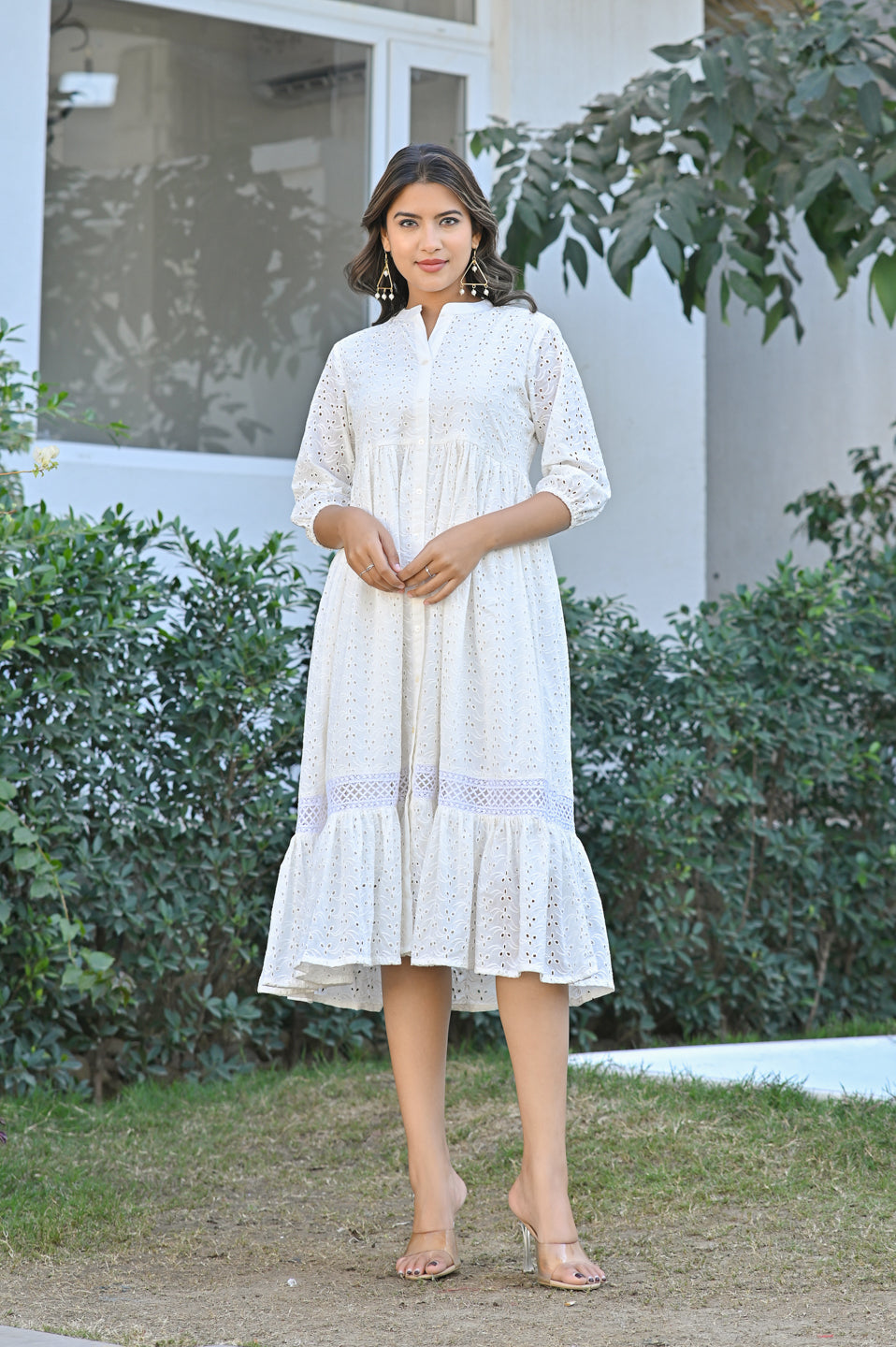 Tiered Ruffle Hem Dress