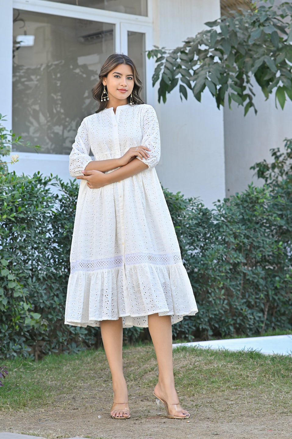 Tiered Ruffle Hem Dress