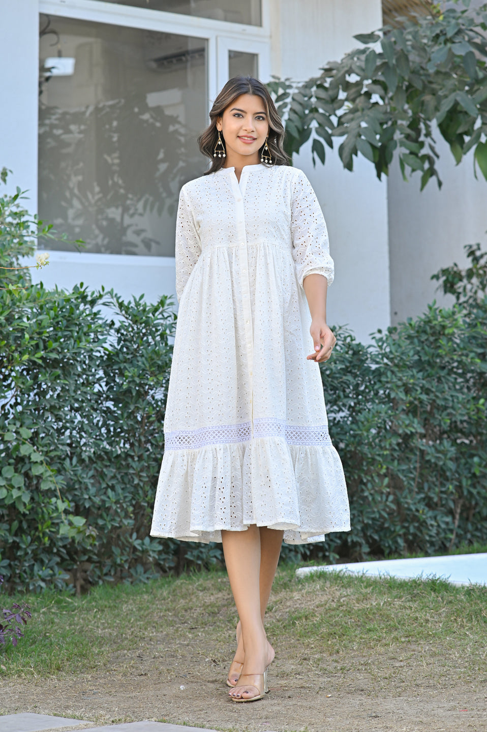 Tiered Ruffle Hem Dress