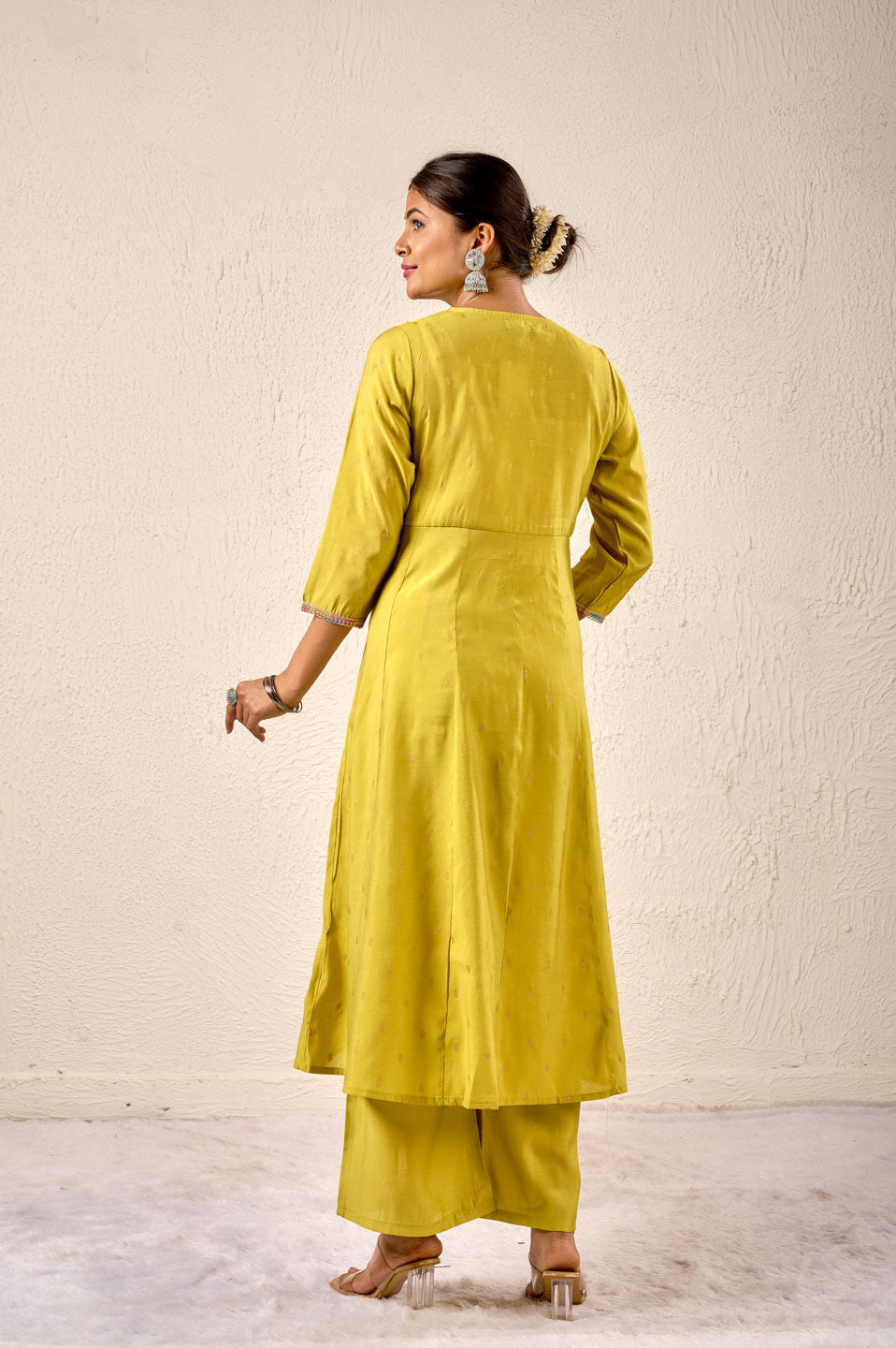 Sunshine Elegance Embroidered Anarkali Set
