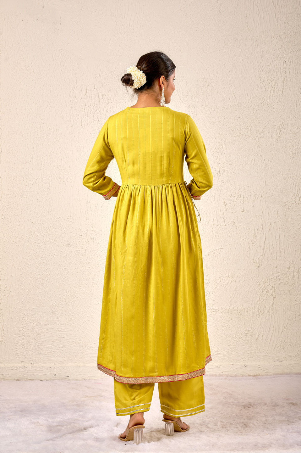 Vibrance in Motion - Sunset Glow Anarkali Set