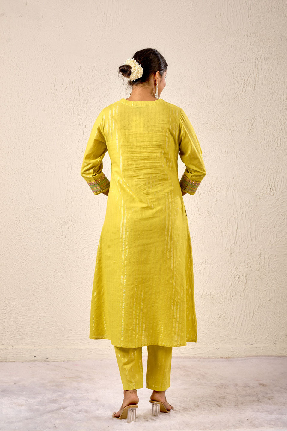 Fresh & Festive - Lime Charm Kurta Set