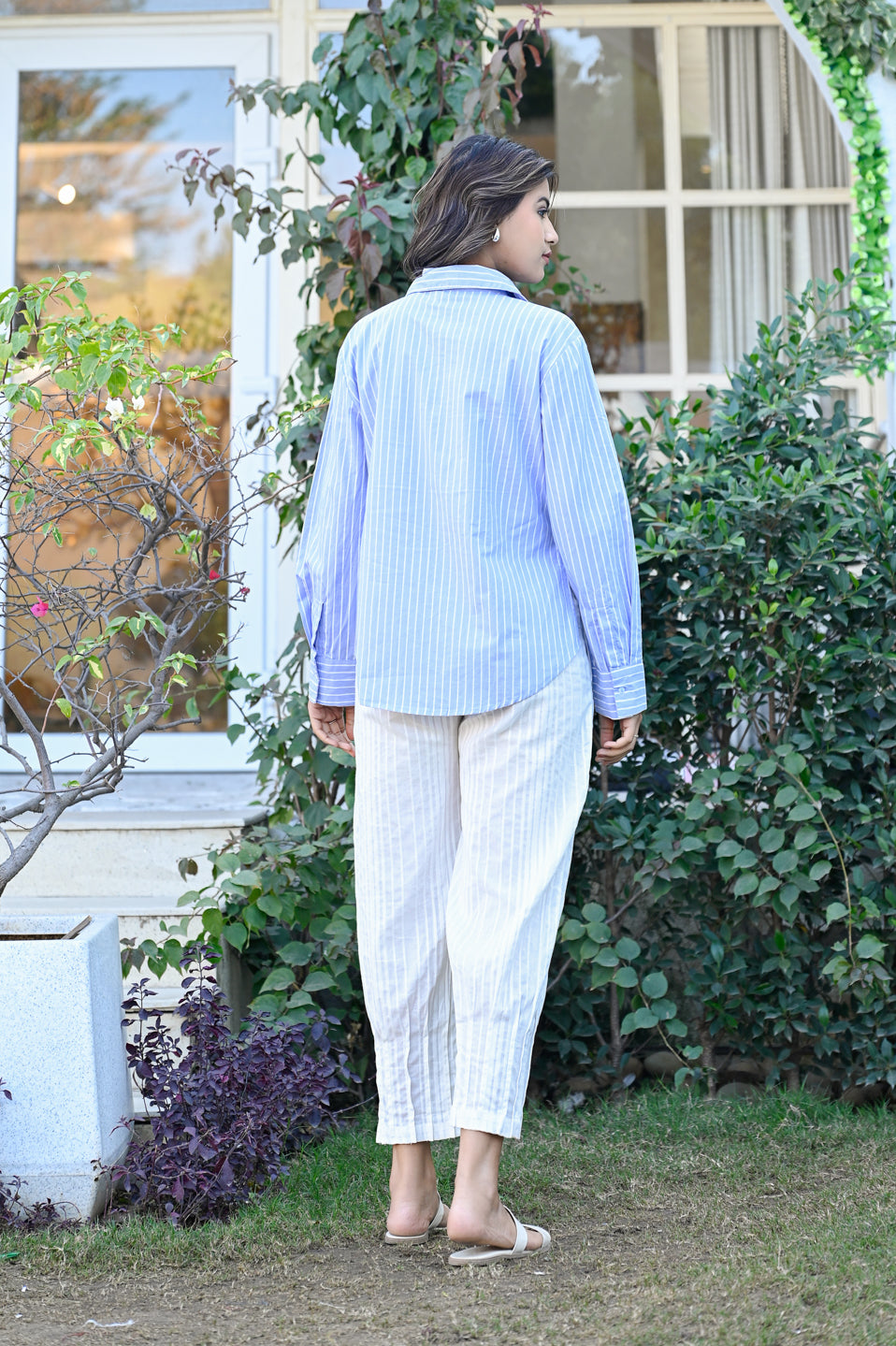 Classic Blue Striped Shirt