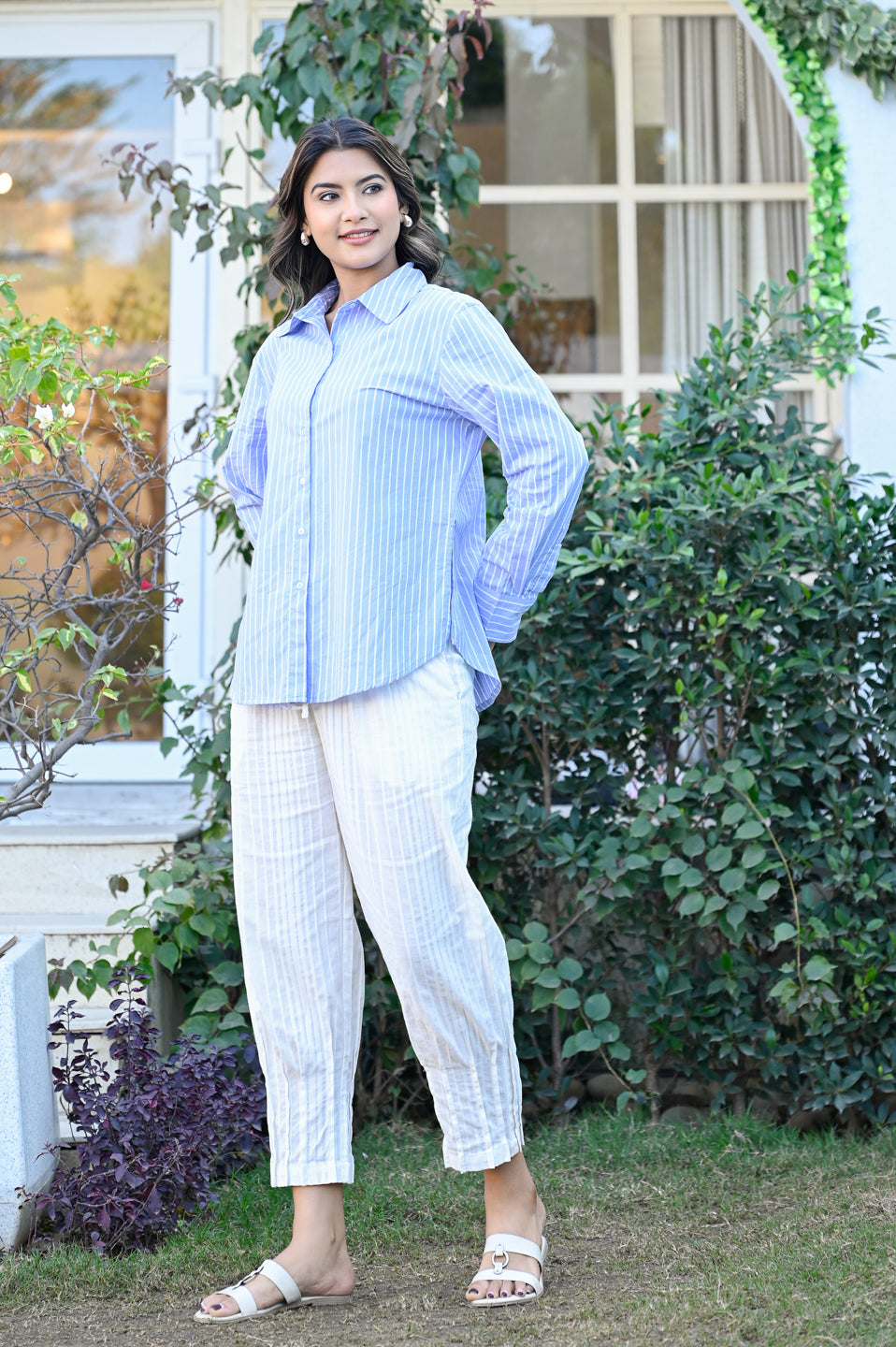 Classic Blue Striped Shirt