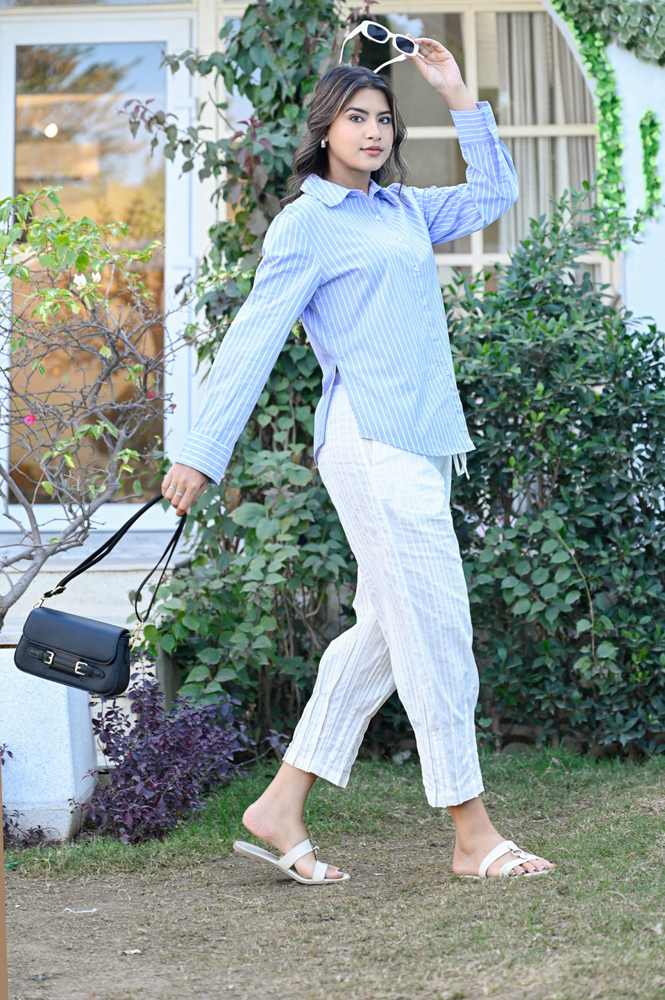 Classic Blue Striped Shirt