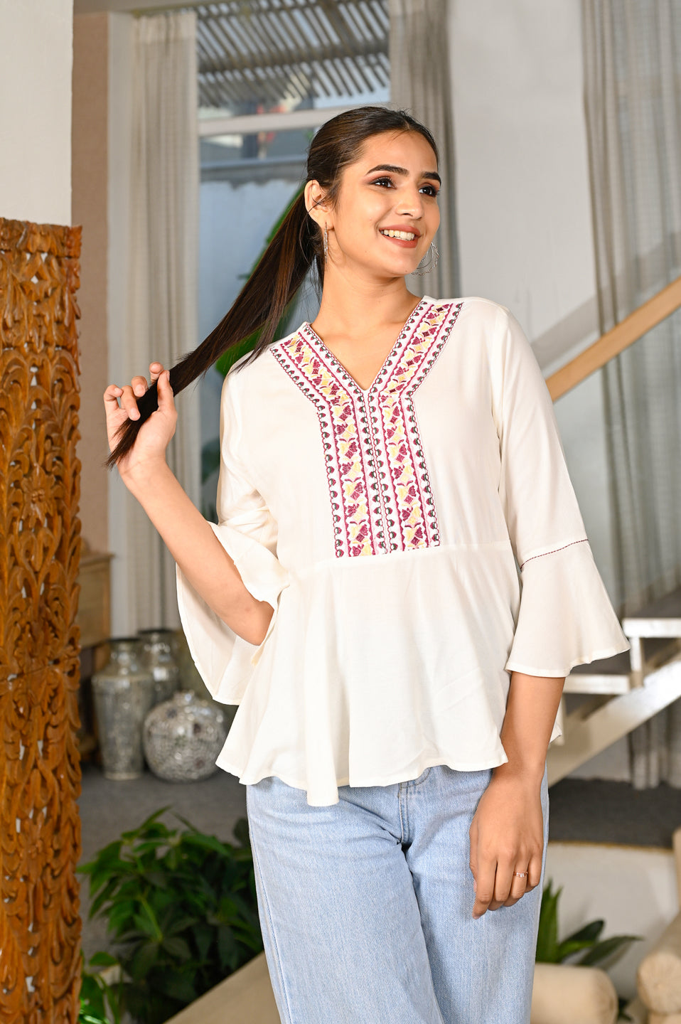 Artisan Crafted Embroidered Top