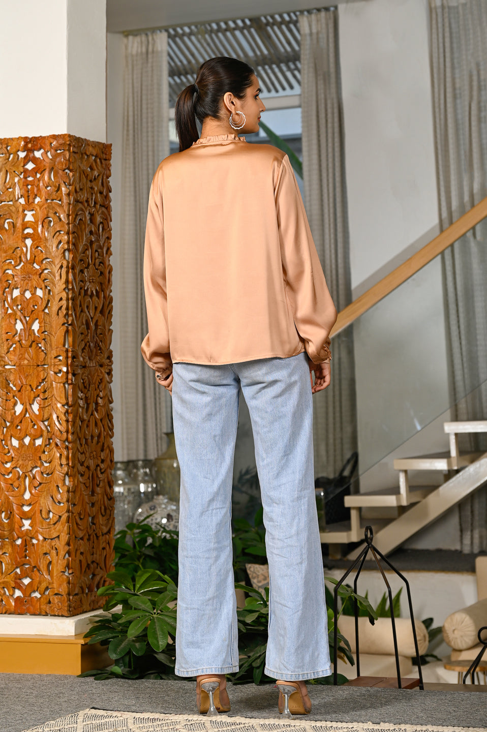 Chic Brown solid Top